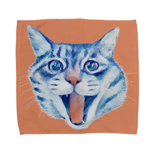 きじとらねこさんのあくび Towel Handkerchief