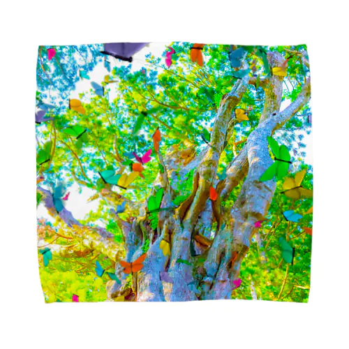 YOU are in wonderland*green Towel Handkerchief