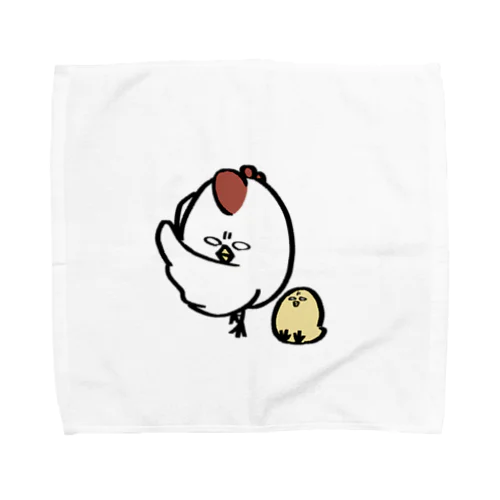 鶏とヒヨコ Towel Handkerchief