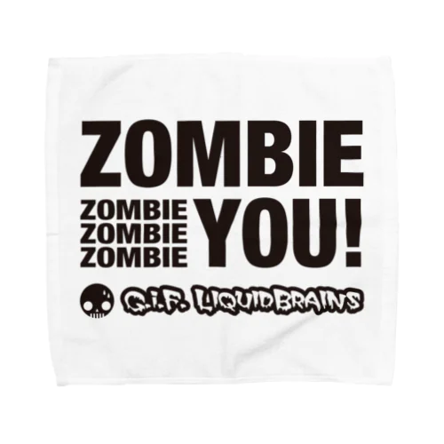 Zombie You! (black print) タオルハンカチ