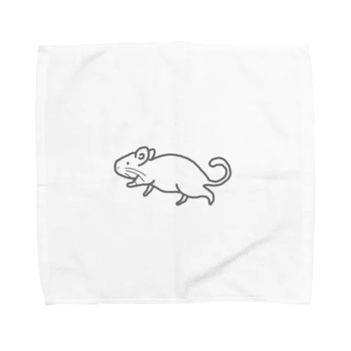 デグー、はしる Towel Handkerchief