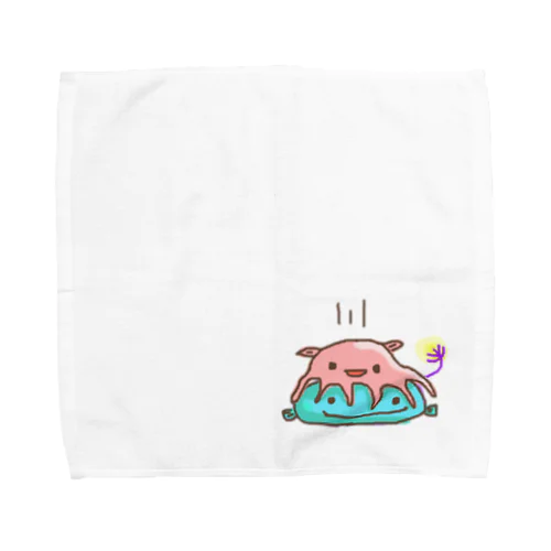 チョウチンアンコウとメンダコちゃん Towel Handkerchief