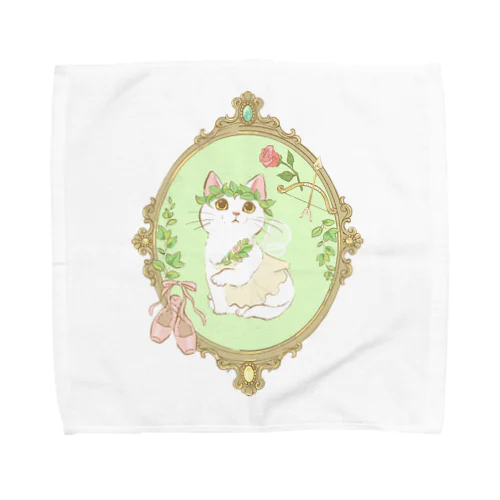 猫バレエ🐈キューピッド Towel Handkerchief