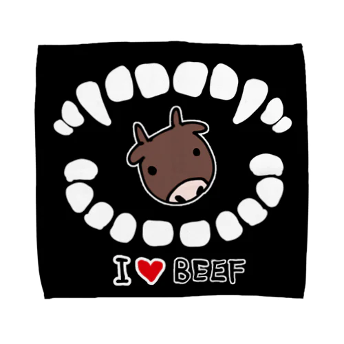 I♥BEEF Towel Handkerchief