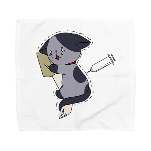 注射怖い(文字なし) Towel Handkerchief