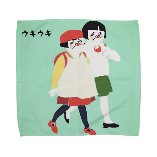 ウキウキ姉妹 Towel Handkerchief