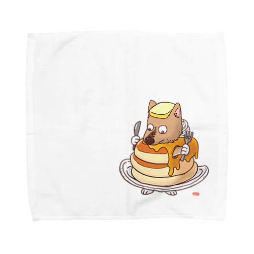 ホットケーキとガク Towel Handkerchief
