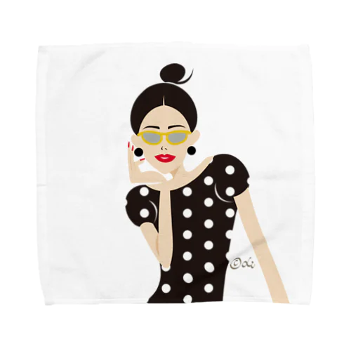 スタイリッシュウーマン Towel Handkerchief