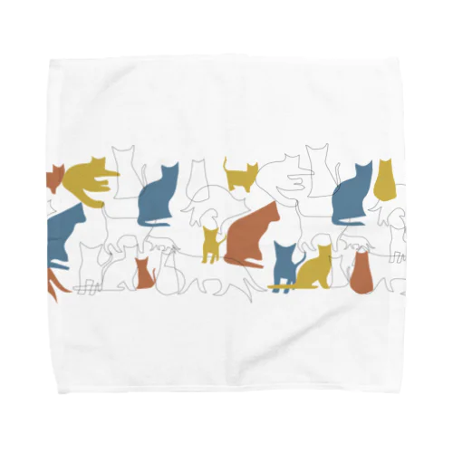 猫づくし Towel Handkerchief