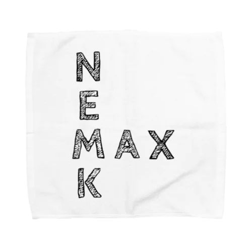 ＮＥＭＫＭＡＸ(黒文字) Towel Handkerchief