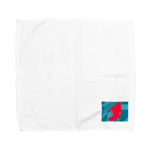 わたがしデザイン（青・赤） Towel Handkerchief