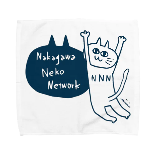 地域猫応援デザイン　NNN限定⭐︎しばたみなみ タオルハンカチ
