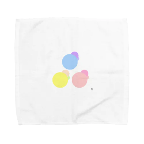 Pastel color dots 3 Towel Handkerchief