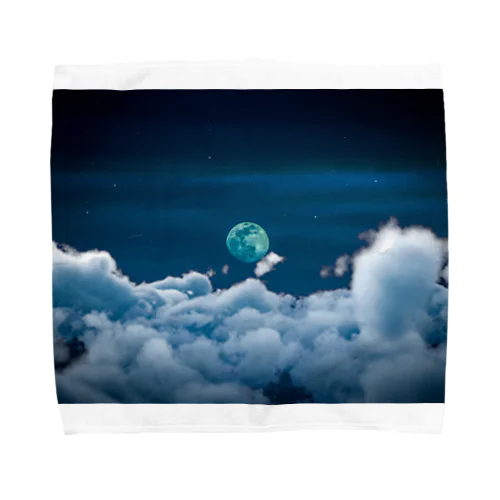 星と月の夜 Towel Handkerchief