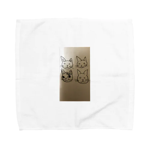 やる気ないガッツ猫 Towel Handkerchief
