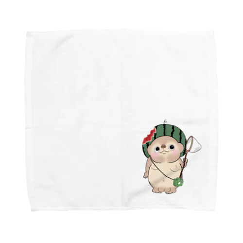 ぽんぽこスイカバージョン Towel Handkerchief