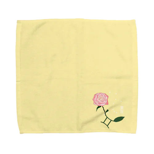 星座×花ハンカチ(双子座) Towel Handkerchief