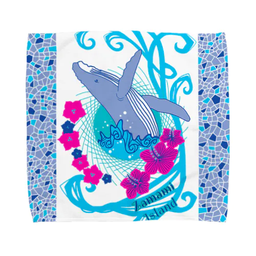 Zamami クジラブリーチ Towel Handkerchief