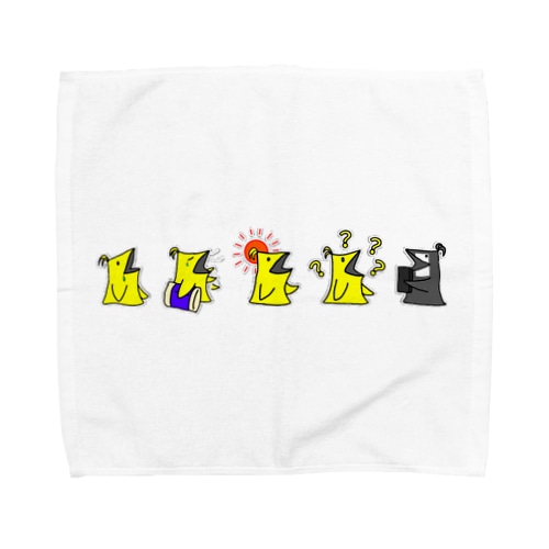 四角くて黄色いやつ Towel Handkerchief
