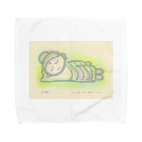 ゆる仏画「涅槃仏」 Towel Handkerchief