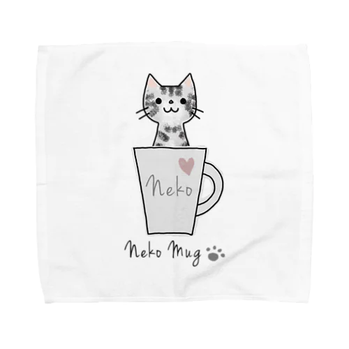 ねこマグ☆アメショさん Towel Handkerchief