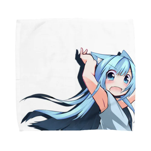 HTMLちゃん毛流れver Towel Handkerchief