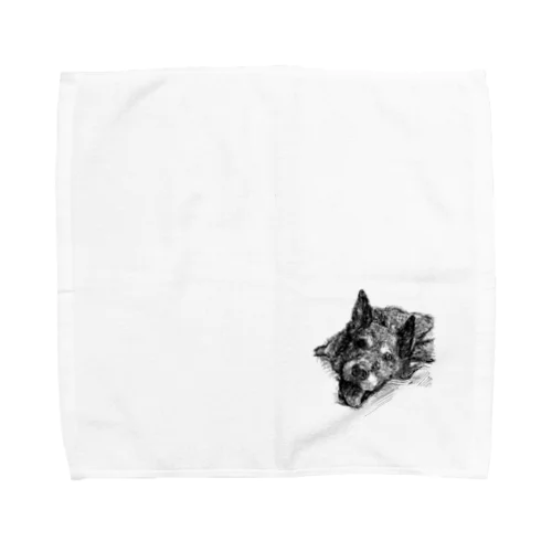 老犬-ヘラヘラ Towel Handkerchief