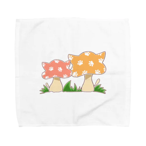 猫みたいなキノコ Towel Handkerchief