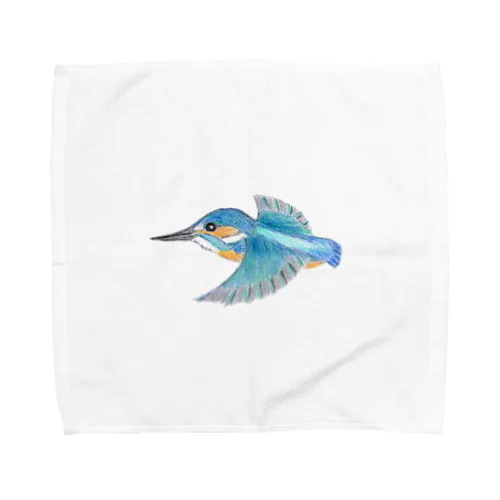 小鳥　カワセミ Towel Handkerchief