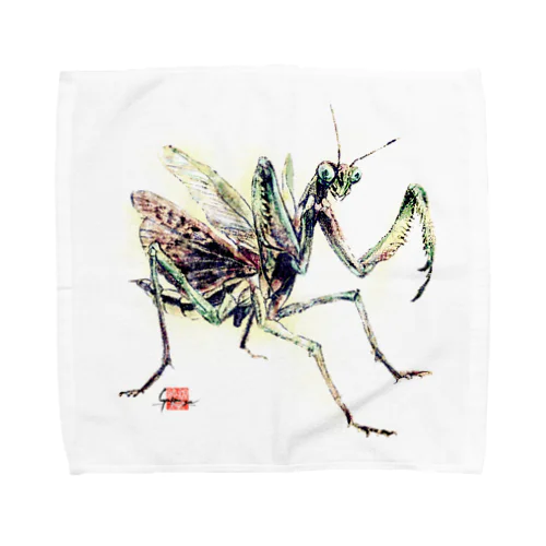 オオカマキリ·crayon Towel Handkerchief