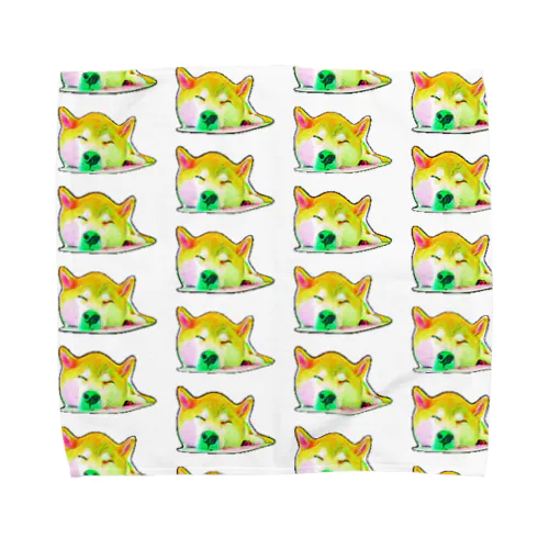 眠りの柴犬さん Towel Handkerchief