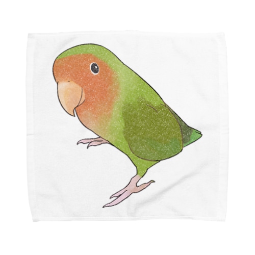 見つめるコザクラインコちゃん【まめるりはことり】 Towel Handkerchief