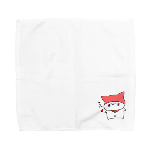 猫かぶりさん_照れちゃう Towel Handkerchief