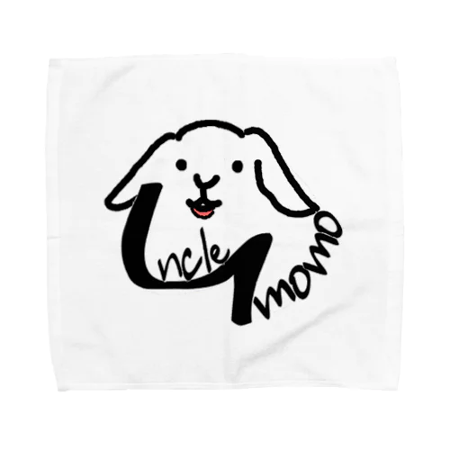 【uncle momo】ロゴ タオルハンカチ