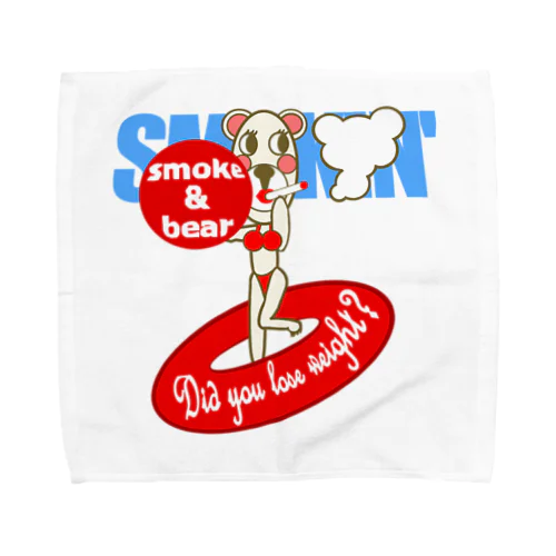 セクシーモクモックマinビーチ 白 Towel Handkerchief