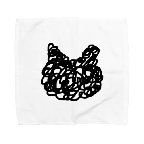 もじゃクロ Towel Handkerchief