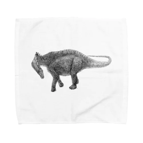 Amargasaurus（白黒） Towel Handkerchief