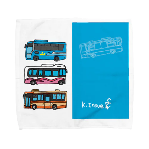 Buses2 Towel Handkerchief