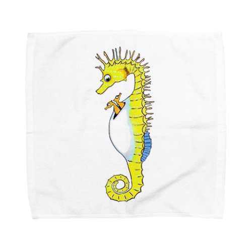 タツノオトシゴさんはイクメンです Towel Handkerchief