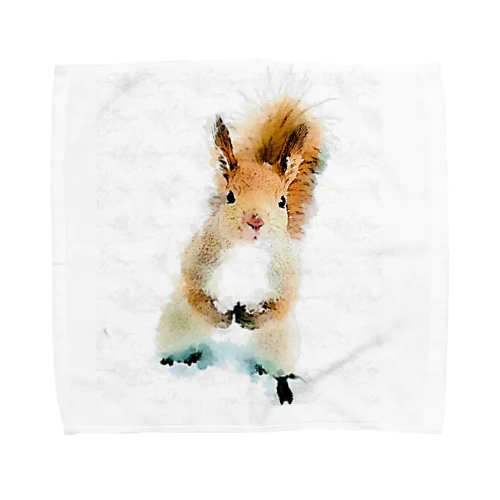 エゾリスのタッチ Towel Handkerchief