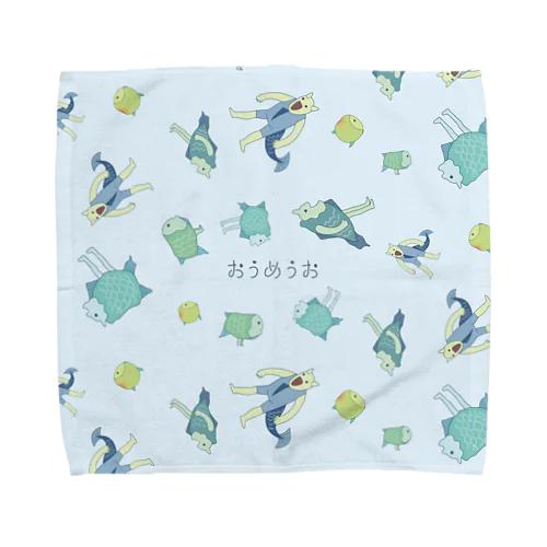 全形態・水色（ランダム） Towel Handkerchief