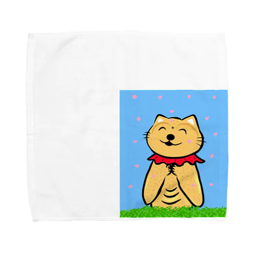 猫地蔵 Towel Handkerchief