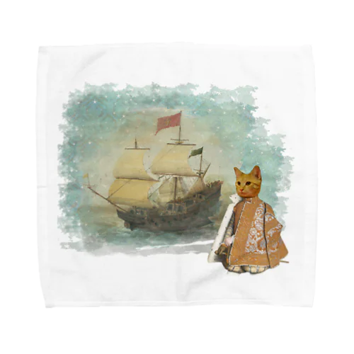 『うちのコ・シリーズ「ねこの王国」』 Towel Handkerchief