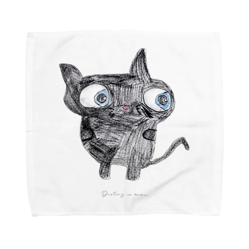 黒猫ちゃん No.1 Towel Handkerchief