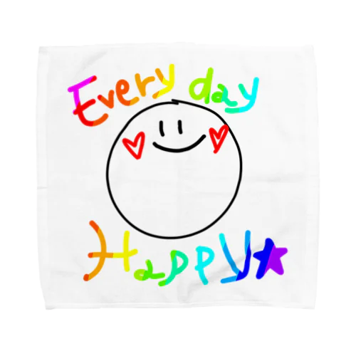 Happy　Smile☺ Towel Handkerchief