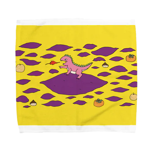 腹ペコザウルス・秋の陣 Towel Handkerchief