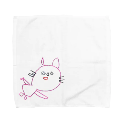 横向きうさぎ Towel Handkerchief