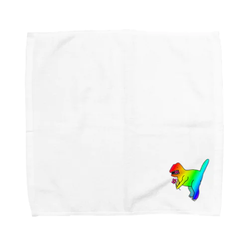 レインボーティラノサウルス Towel Handkerchief