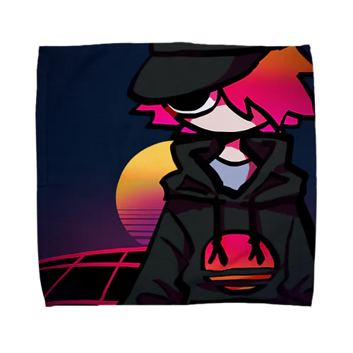 synthwave Towel Handkerchief