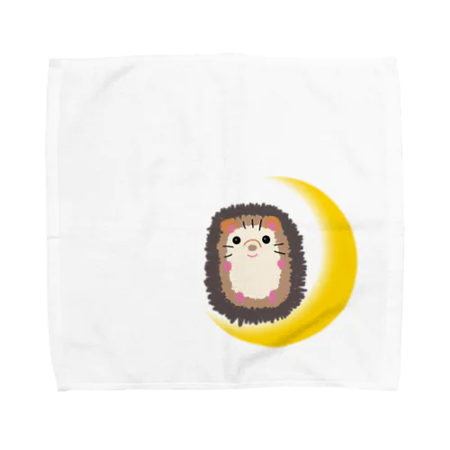 月とはりー　オリジナル　ハリネズミ Towel Handkerchief